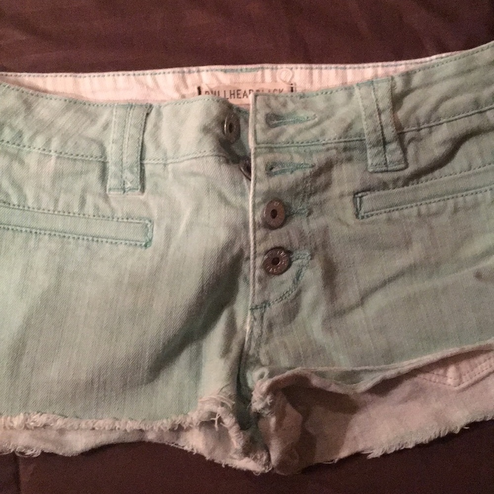 Aqua Jean Shorts
